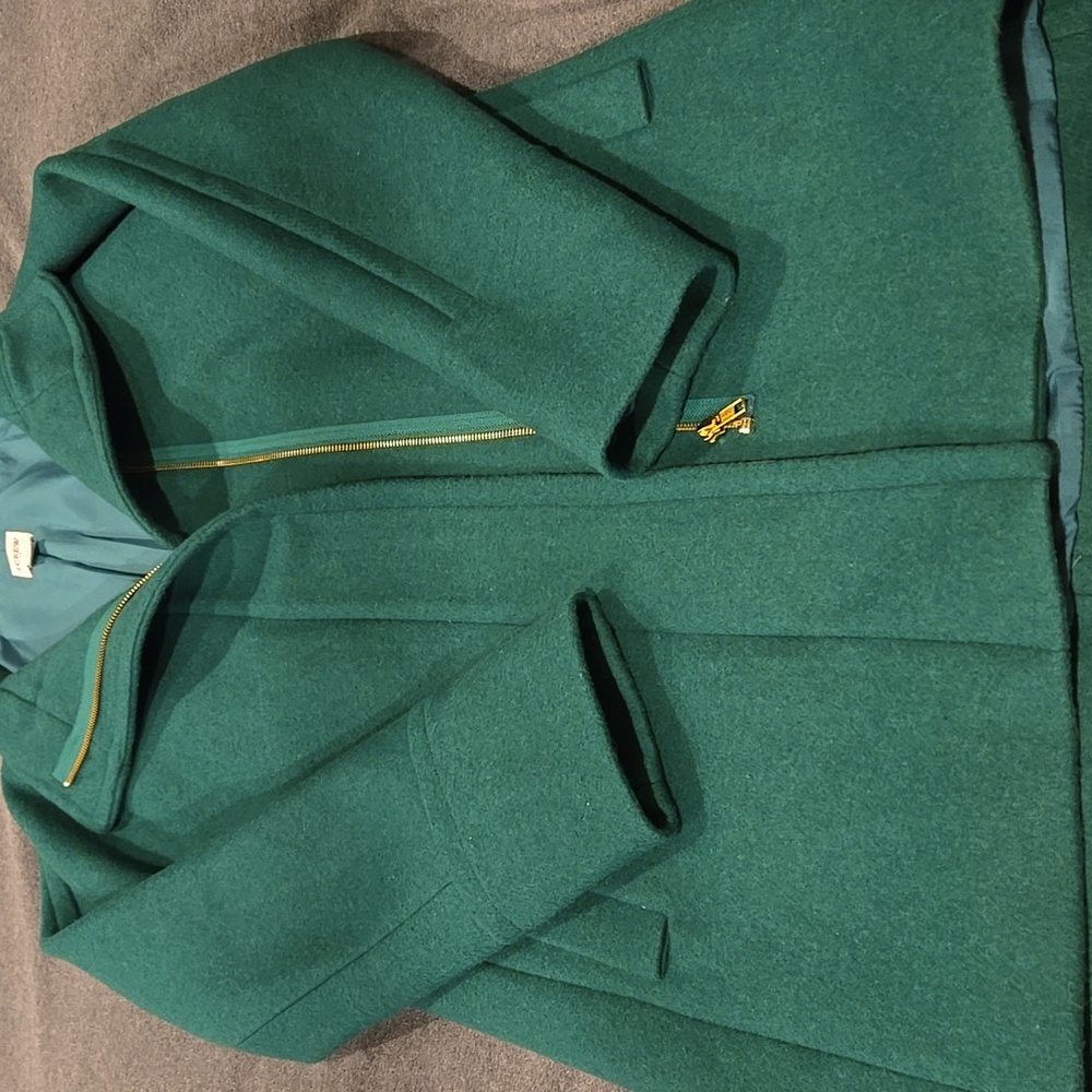 J.Crew Elegant Green Pea Coat